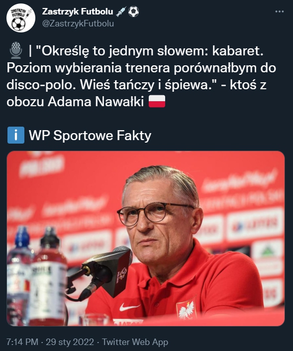 MOCNE SŁOWA osoby z obozu Adama Nawałki!